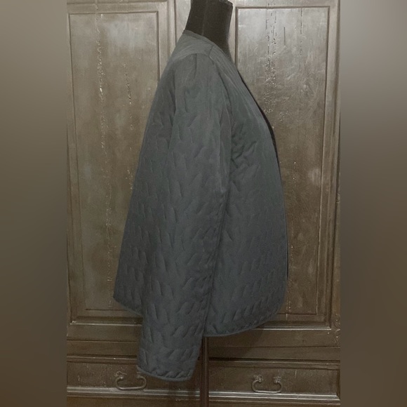 Judy Bond vintage blk quilt jacket. Size Large - Picture 2 of 10